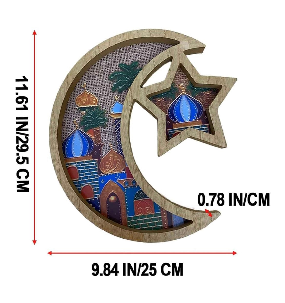 Moon and Star Decorative Tray