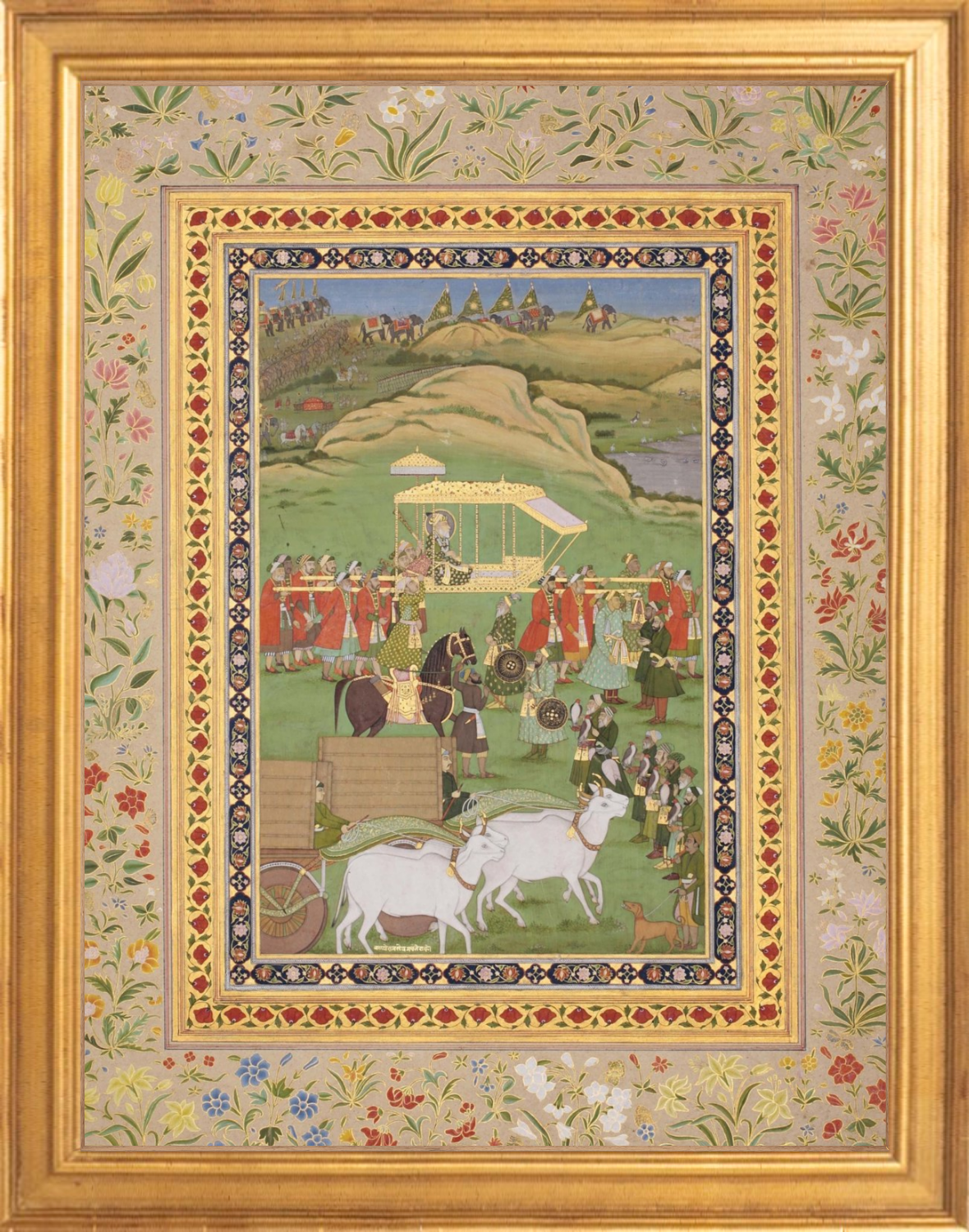 Mughal Emperor Awrangzeb Out Hunting