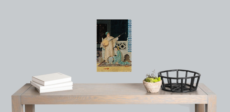 Two Musician Girls Print