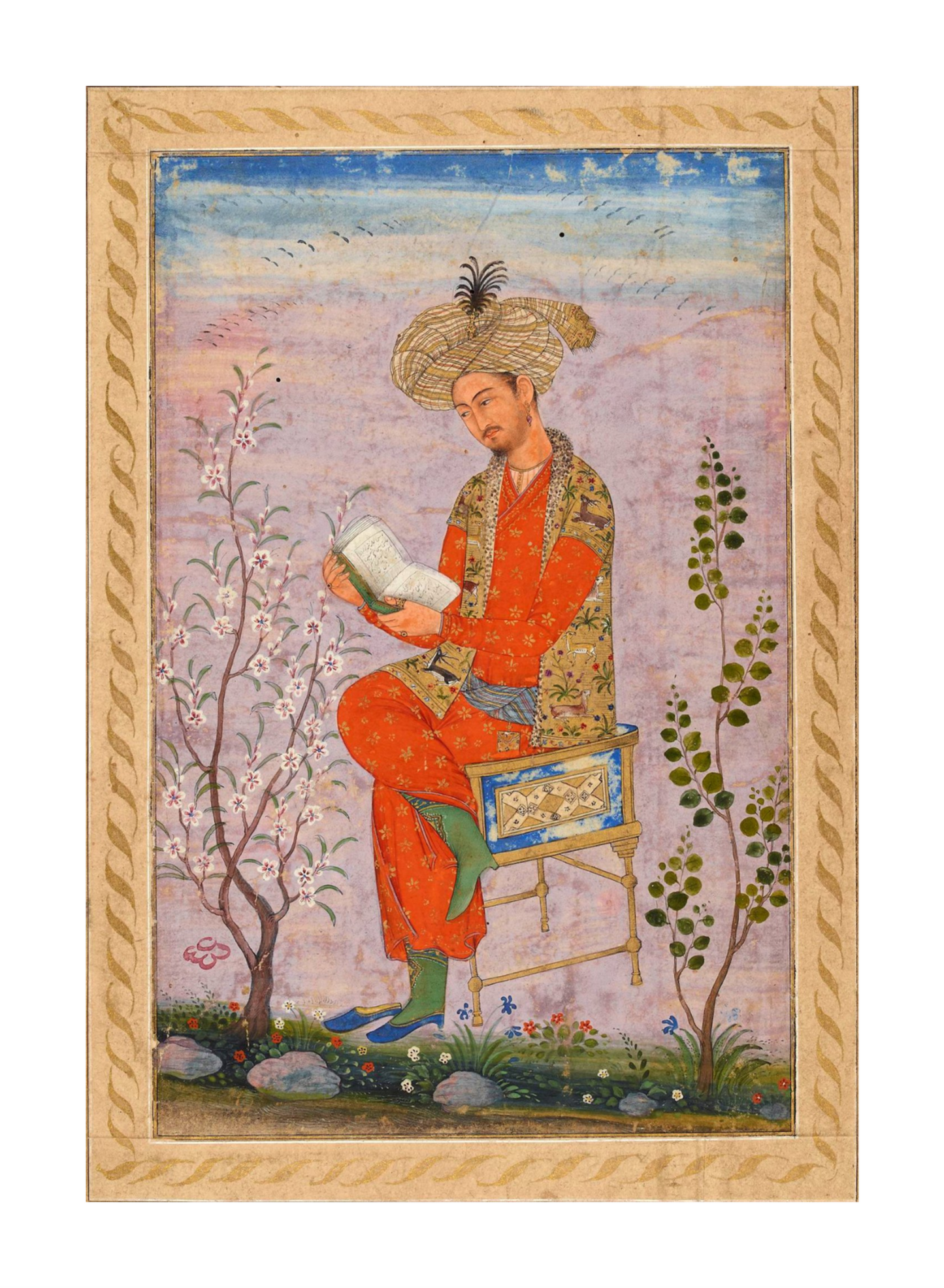 Idealized Portrait of Babur Print