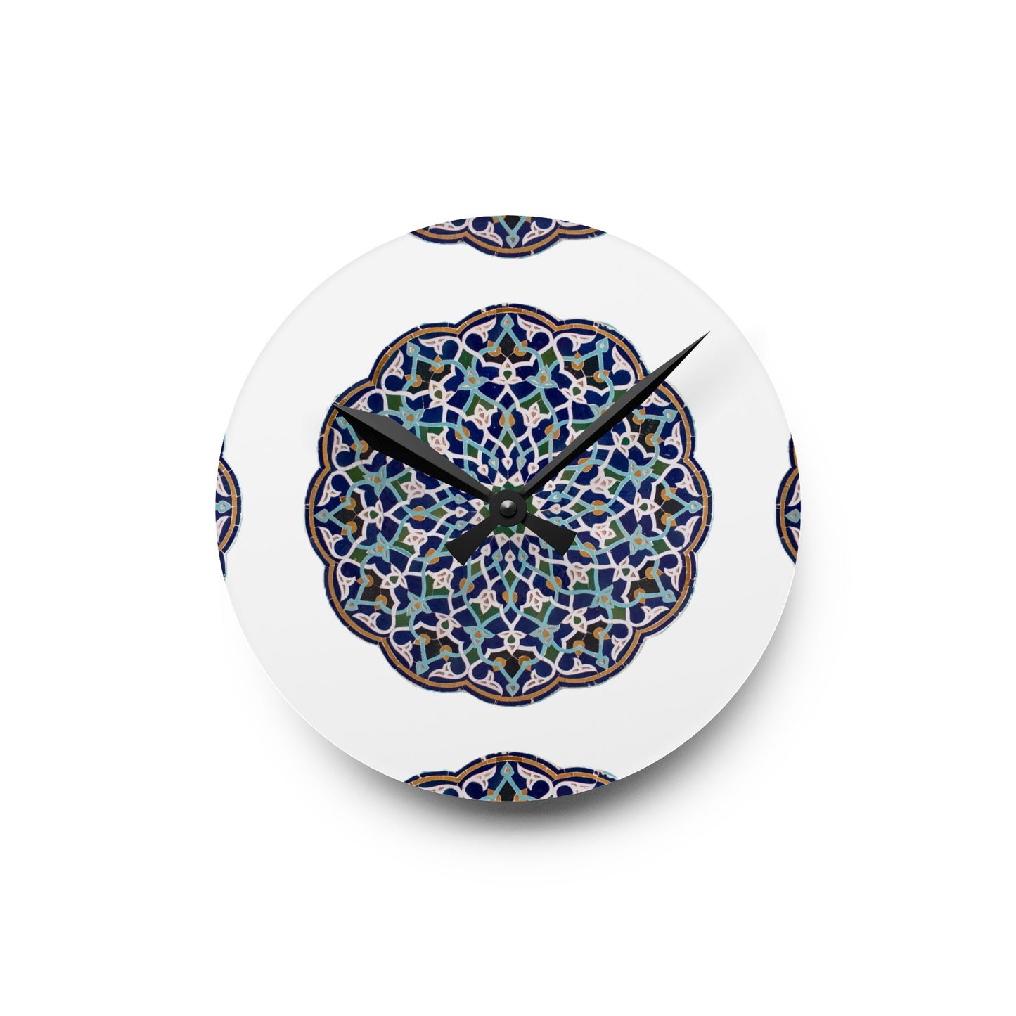 Moroccan-Inspired Acrylic Wall Clock