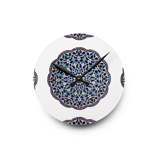 Moroccan-Inspired Acrylic Wall Clock