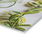 Elegant Glass Cutting Board with Alhamdulillah - Herb Design