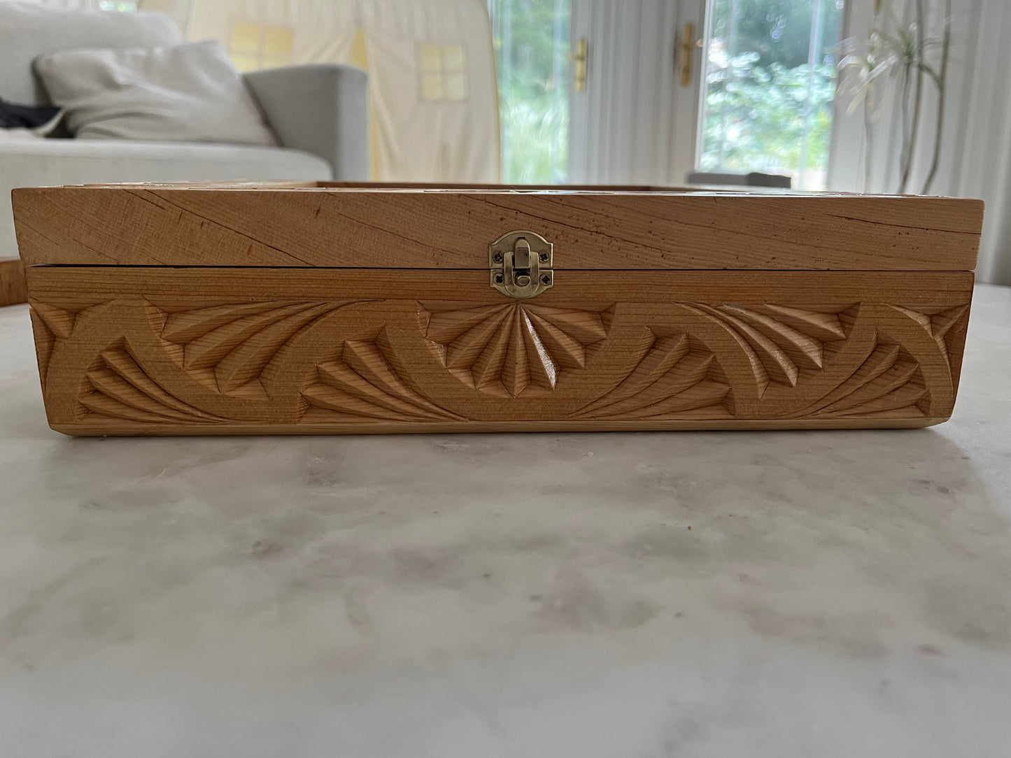 Afghani Carved Wooden Display Box