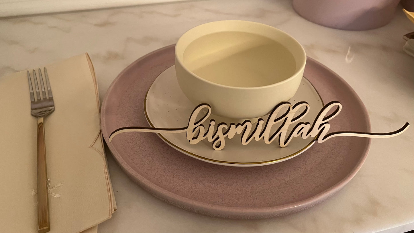 Bismilllah Set of 8 Place Setting