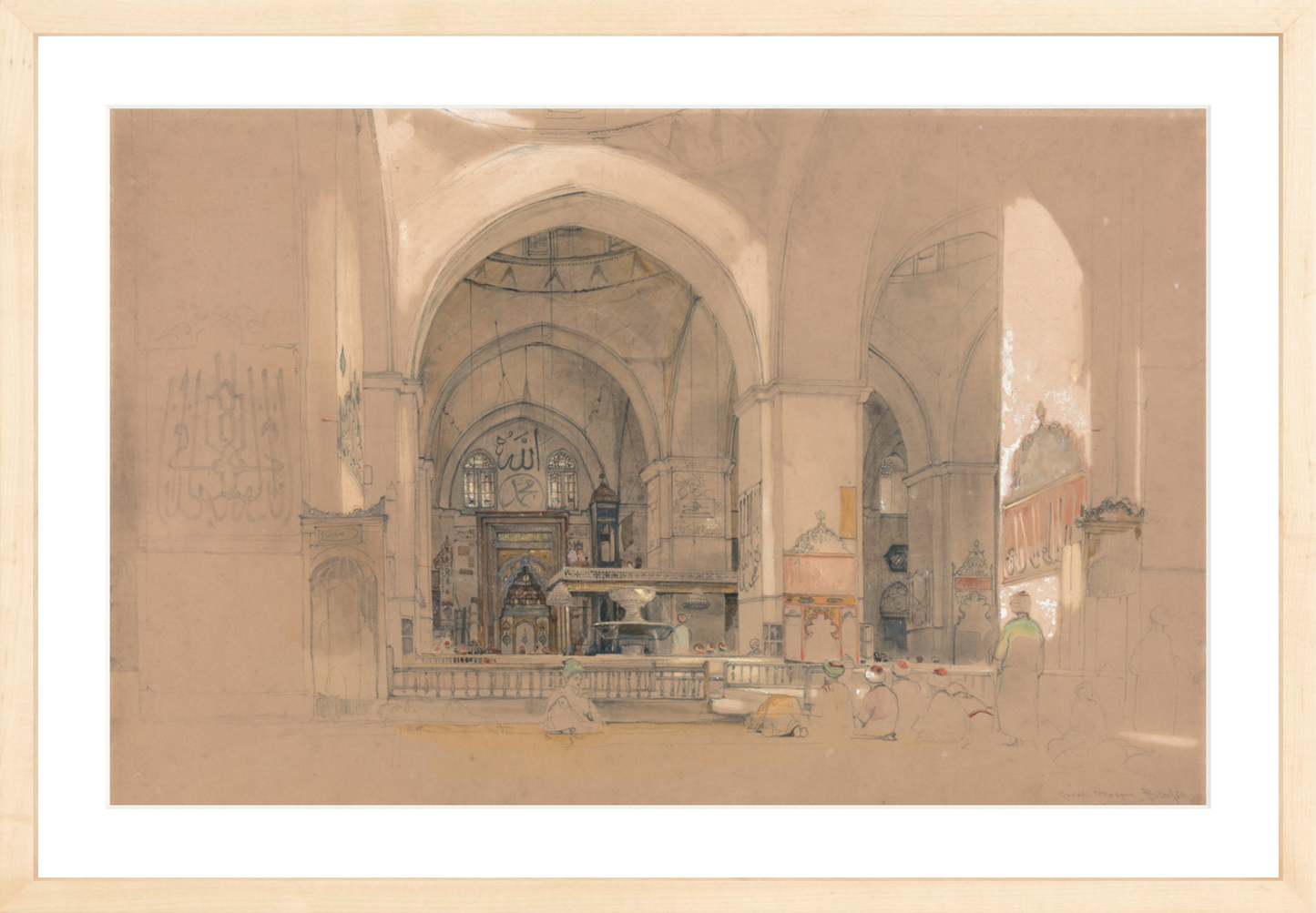 Interior of the Great Mosque Turkey