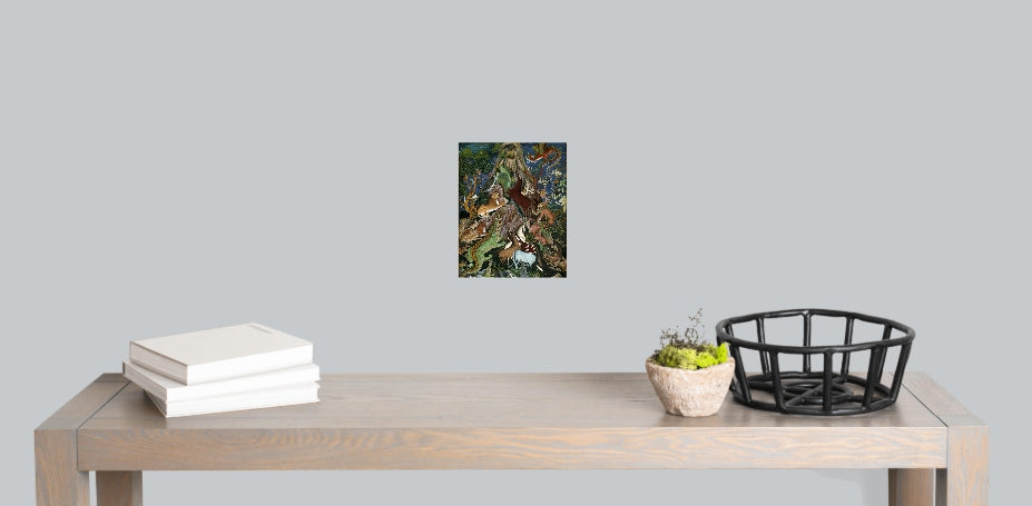 The Raven Addresses the Animals Print
