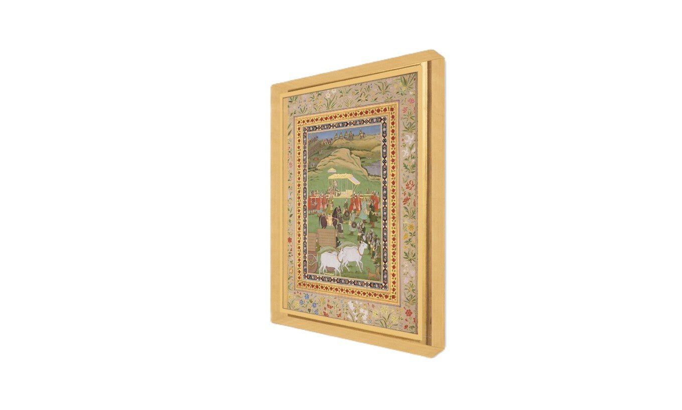 Mughal Emperor Awrangzeb Out Hunting