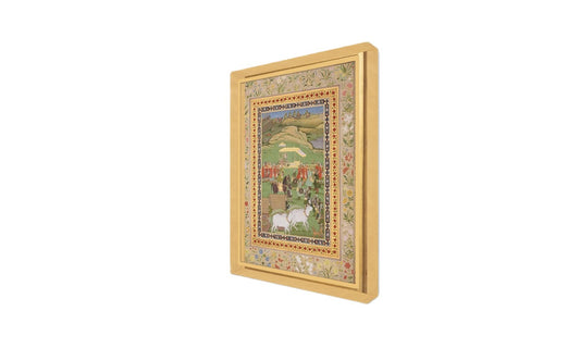 Mughal Emperor Awrangzeb Out Hunting