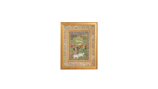 Mughal Emperor Awrangzeb Out Hunting