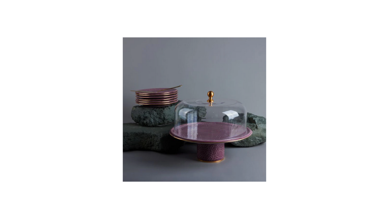 Cake Set - Eggplant