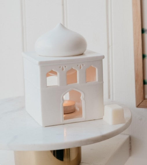 Mosque Essential Oil/Incense Burner and Tealight Candle Holder